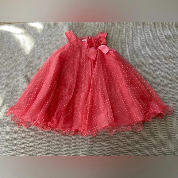 Bonnie Jean Other - Bonnie Jean size 2T girls dress polka dot pleated ruffled hemline